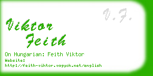 viktor feith business card